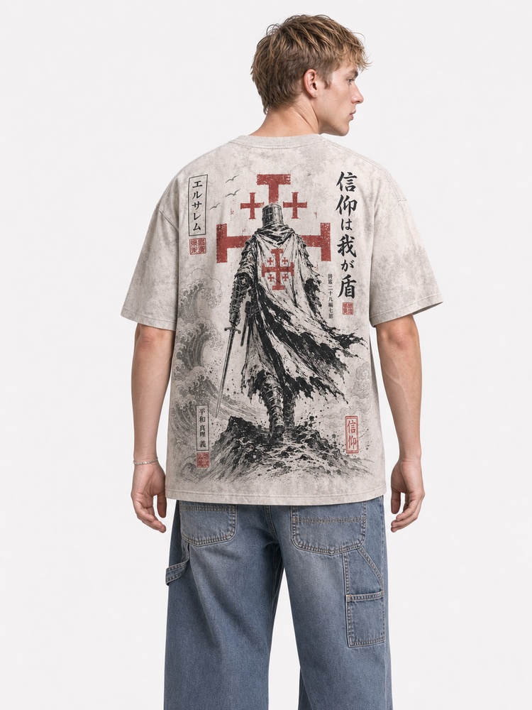 Red Knight Eco Oversized Graphic Tees · GRS Certified