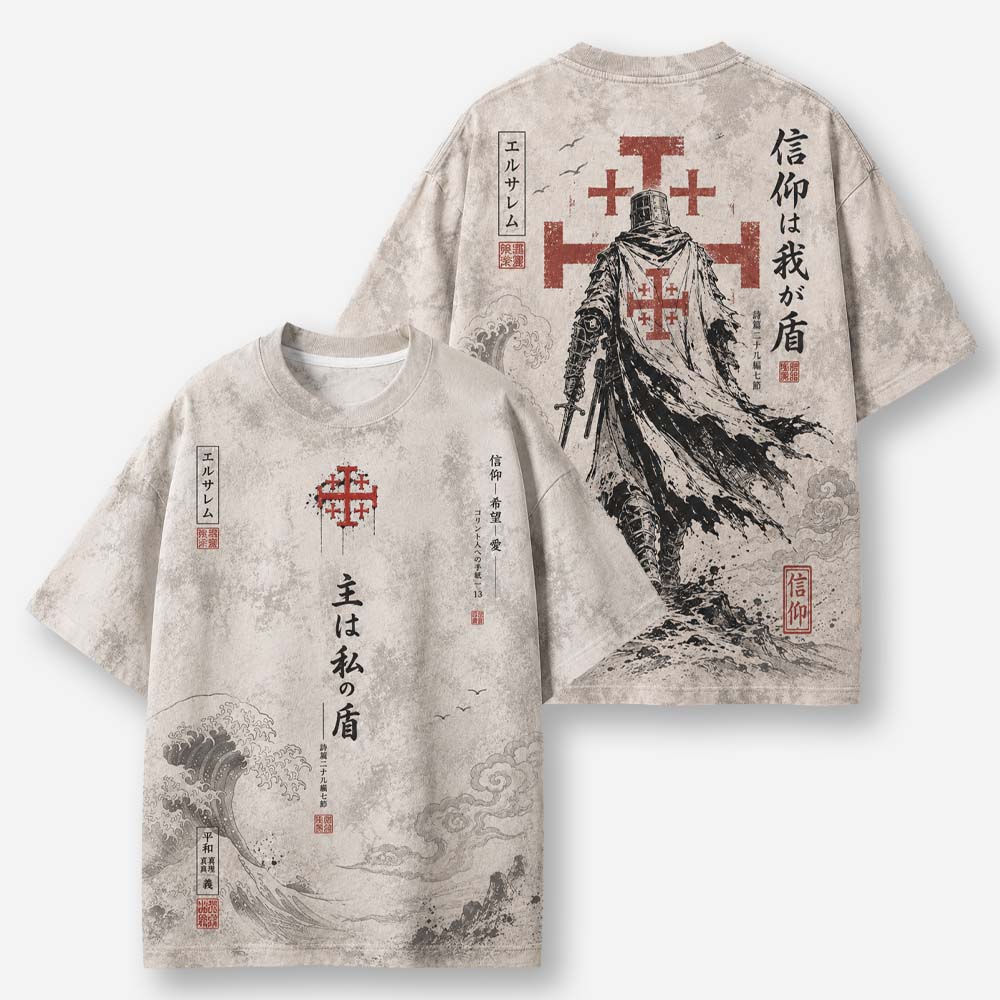 Red Knight Eco Oversized Graphic Tees · GRS Certified