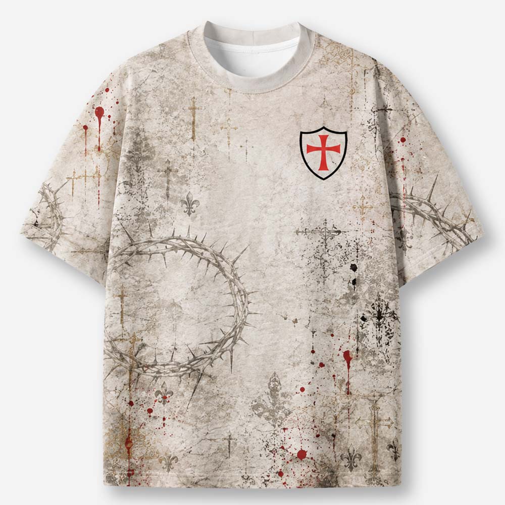 Mounted Knight Eco Oversized Graphic Tees · GRS Certified