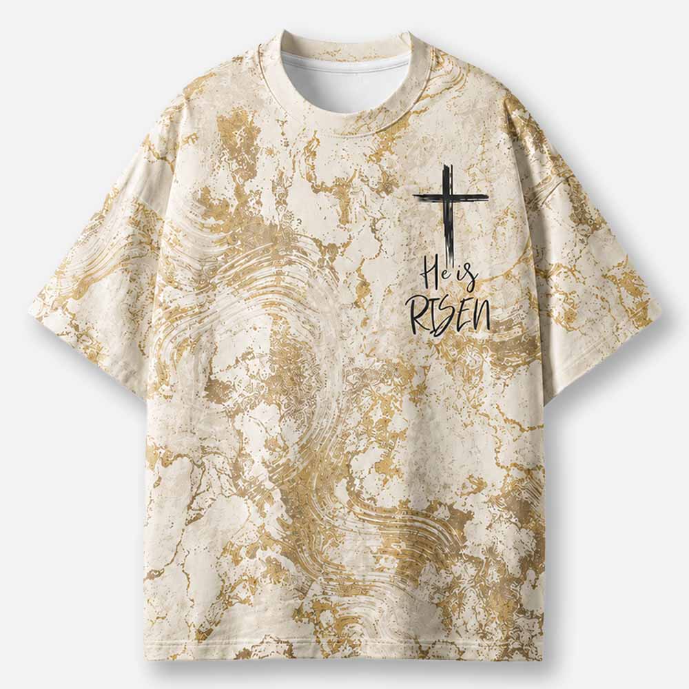 Rising Light Eco Oversized Graphic Tees · GRS Certified