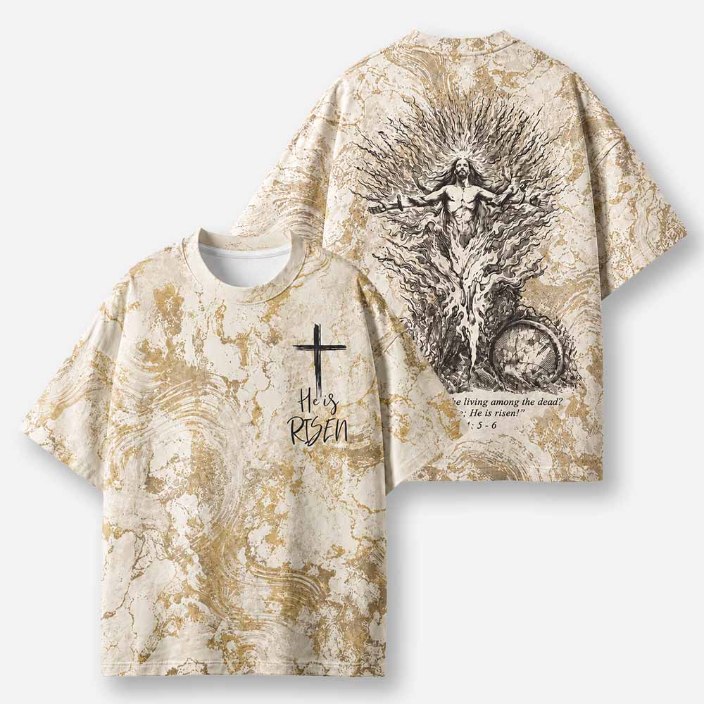 Rising Light Eco Oversized Graphic Tees · GRS Certified
