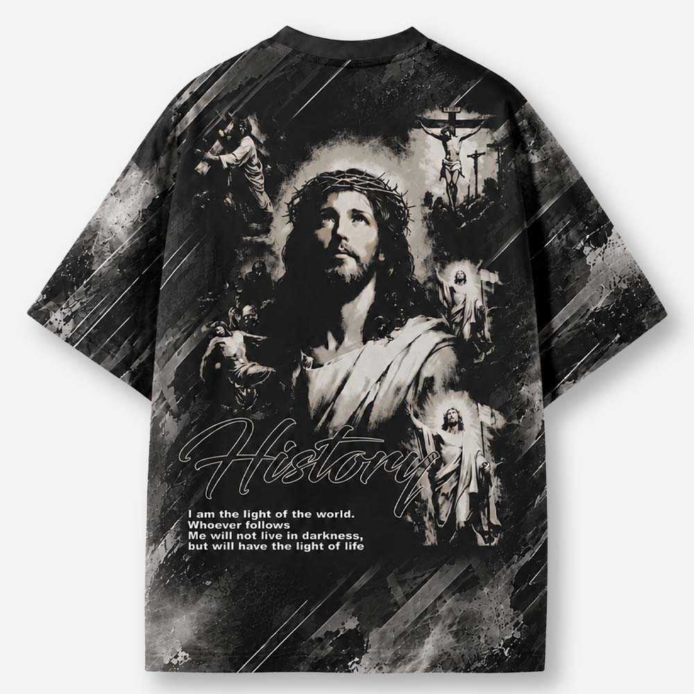 Light of Life Eco Oversized Graphic Tees · GRS Certified
