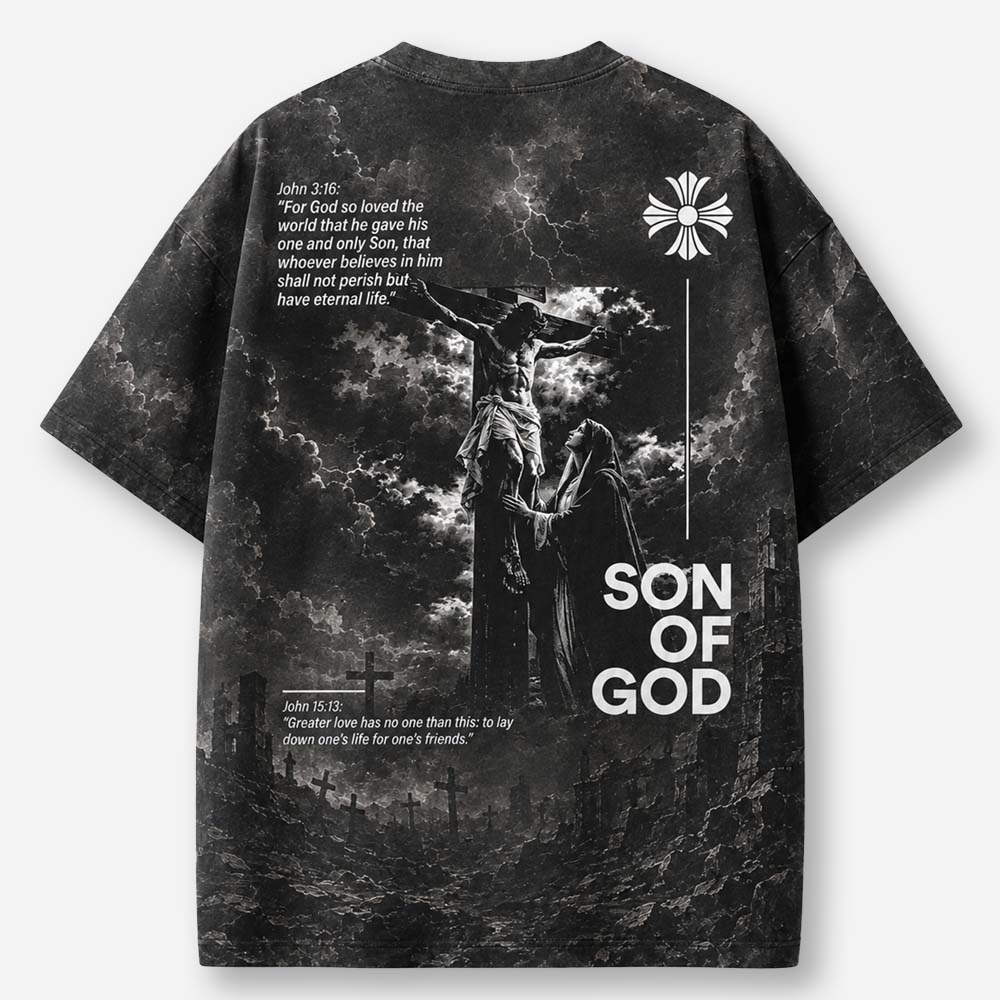 Greater Love Eco Oversized Graphic Tees · GRS Certified