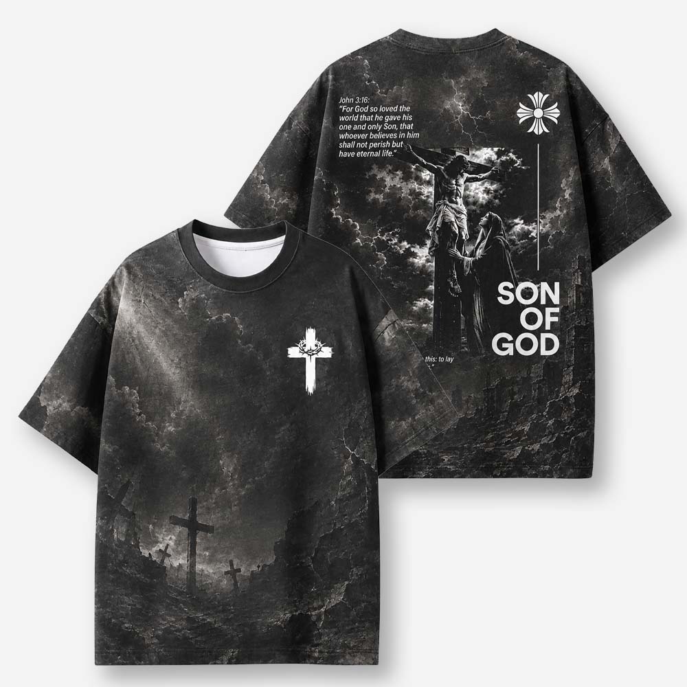 Greater Love Eco Oversized Graphic Tees · GRS Certified