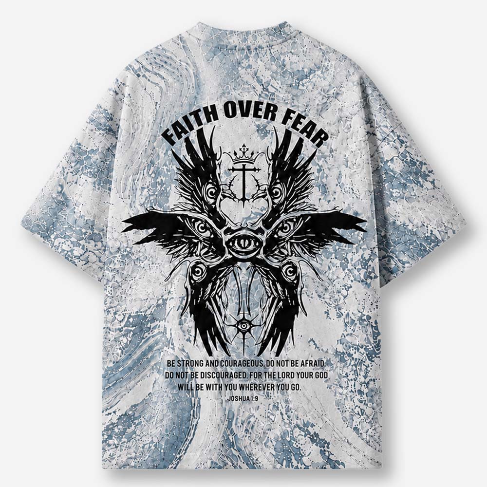 Fearless Eye Wing Eco Oversized Graphic Tees · GRS Certified