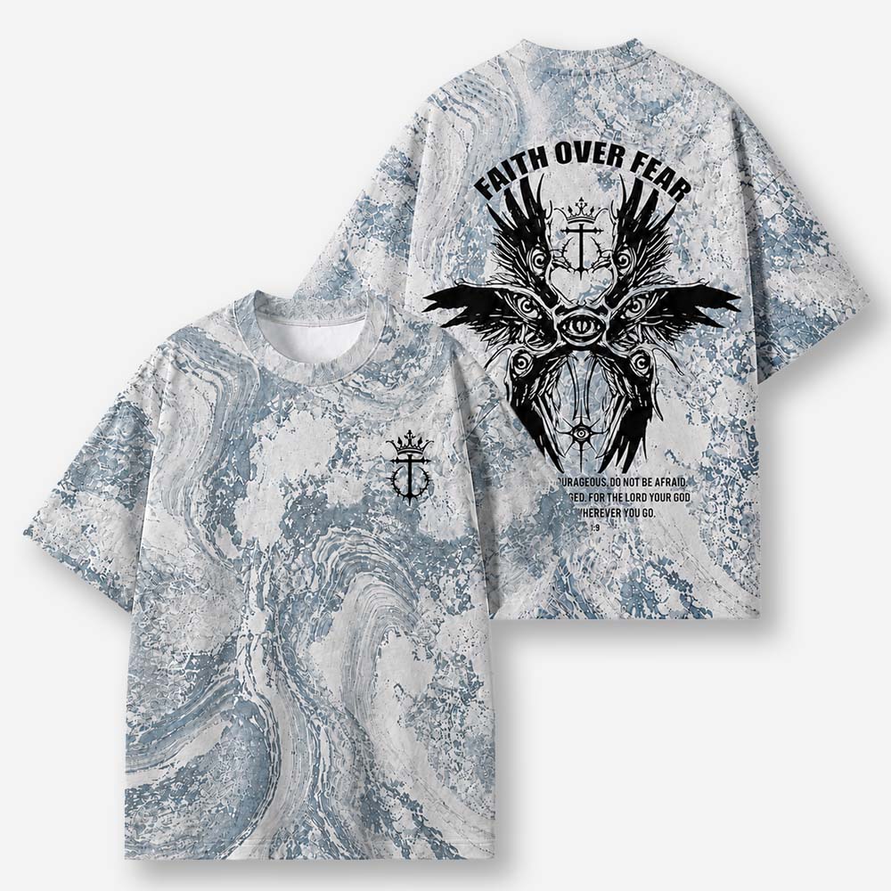 Fearless Eye Wing Eco Oversized Graphic Tees · GRS Certified