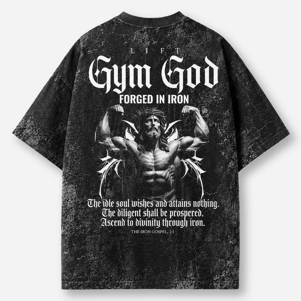 Forged Iron Eco Oversized Graphic Tees · GRS Certified