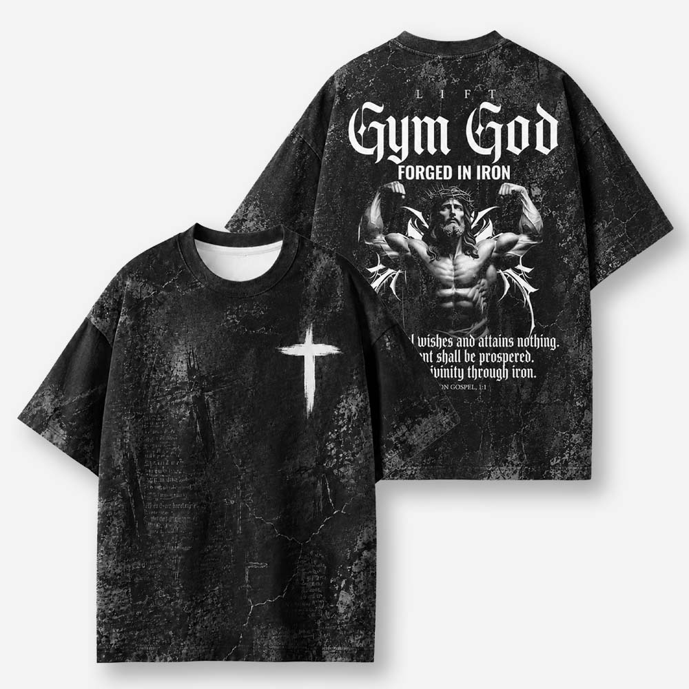 Forged Iron Eco Oversized Graphic Tees · GRS Certified