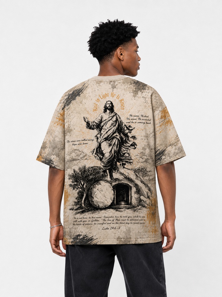 Open Tomb Eco Oversized Graphic Tees · GRS Certified