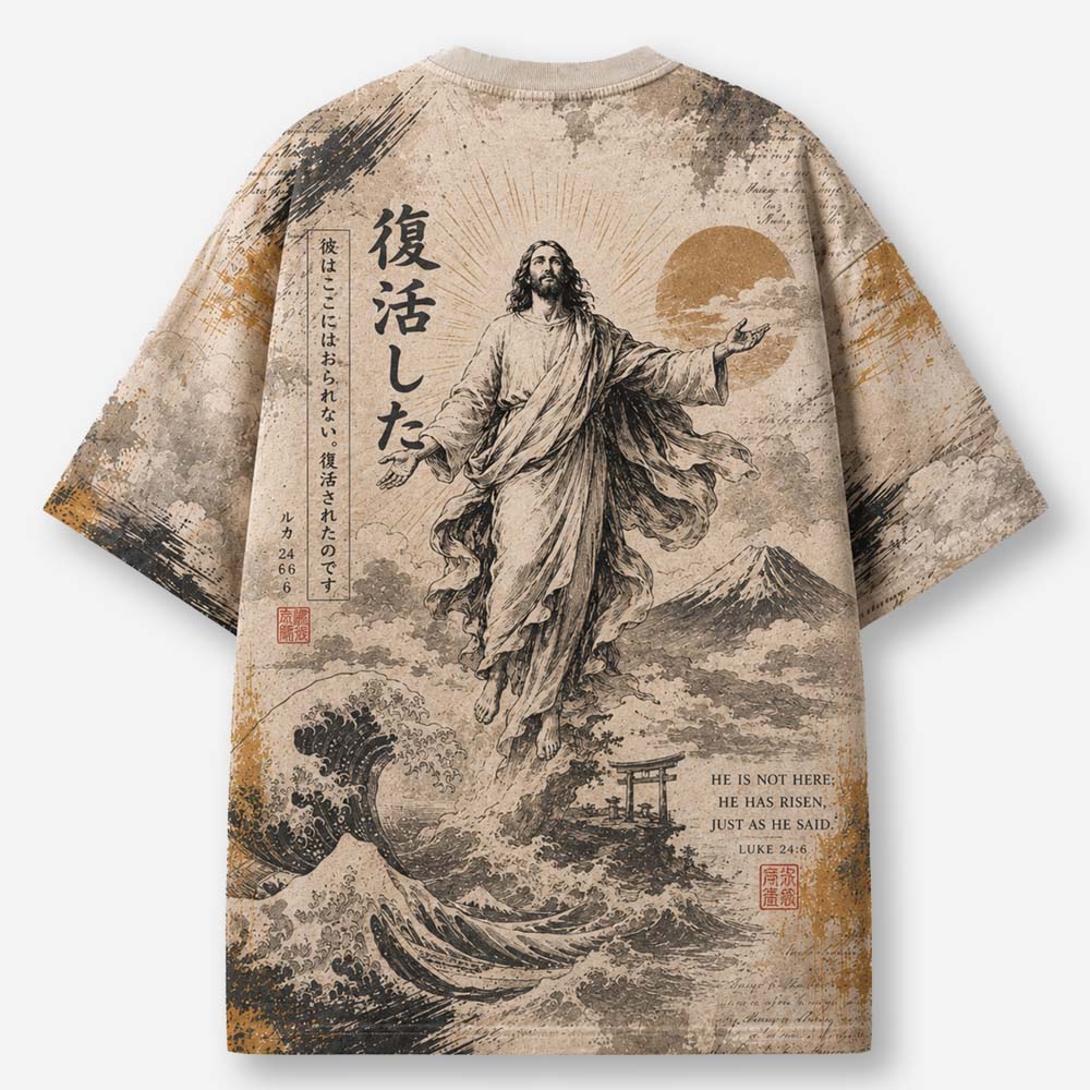 Open Tomb Eco Oversized Graphic Tees · GRS Certified