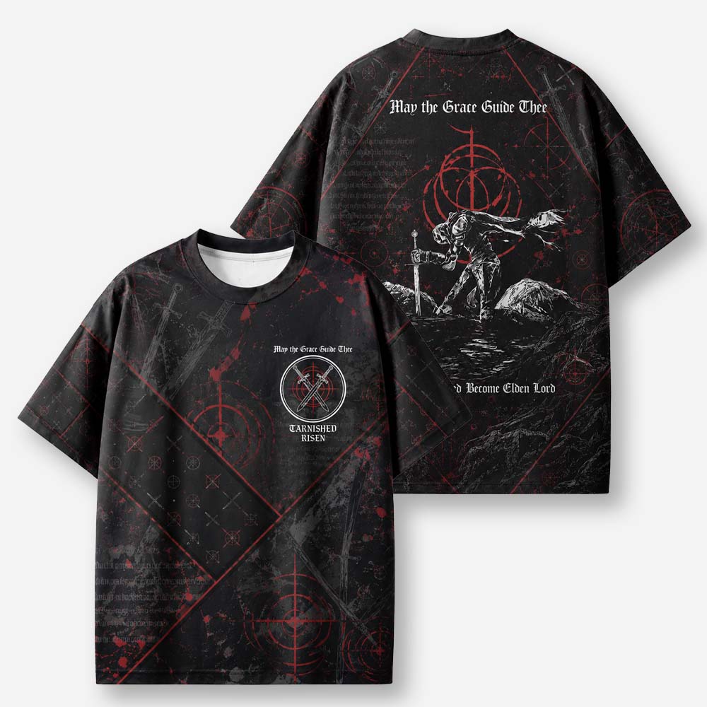 Kneeling Knight All-Over Print T-Shirt