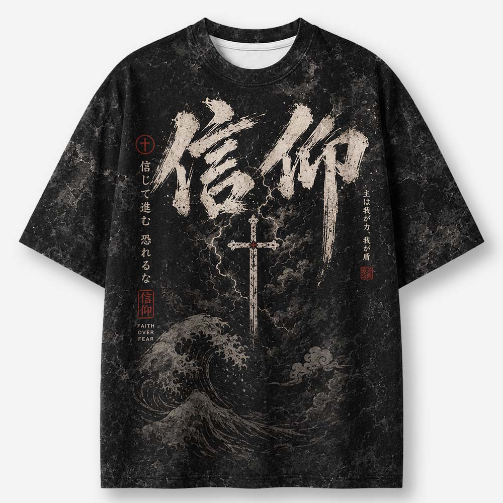 Warfare Knight Eco Oversized Graphic Tees · GRS Certified