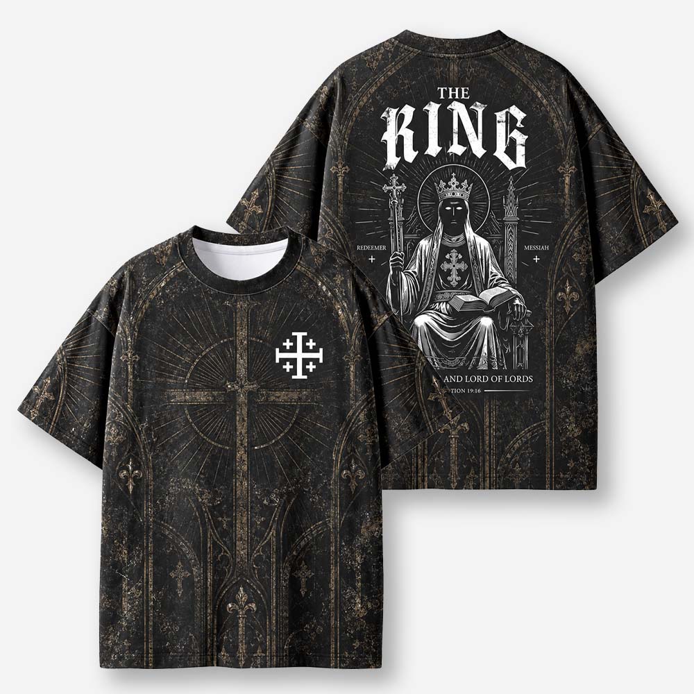 Throned King Eco Oversized Graphic Tees · GRS Certified