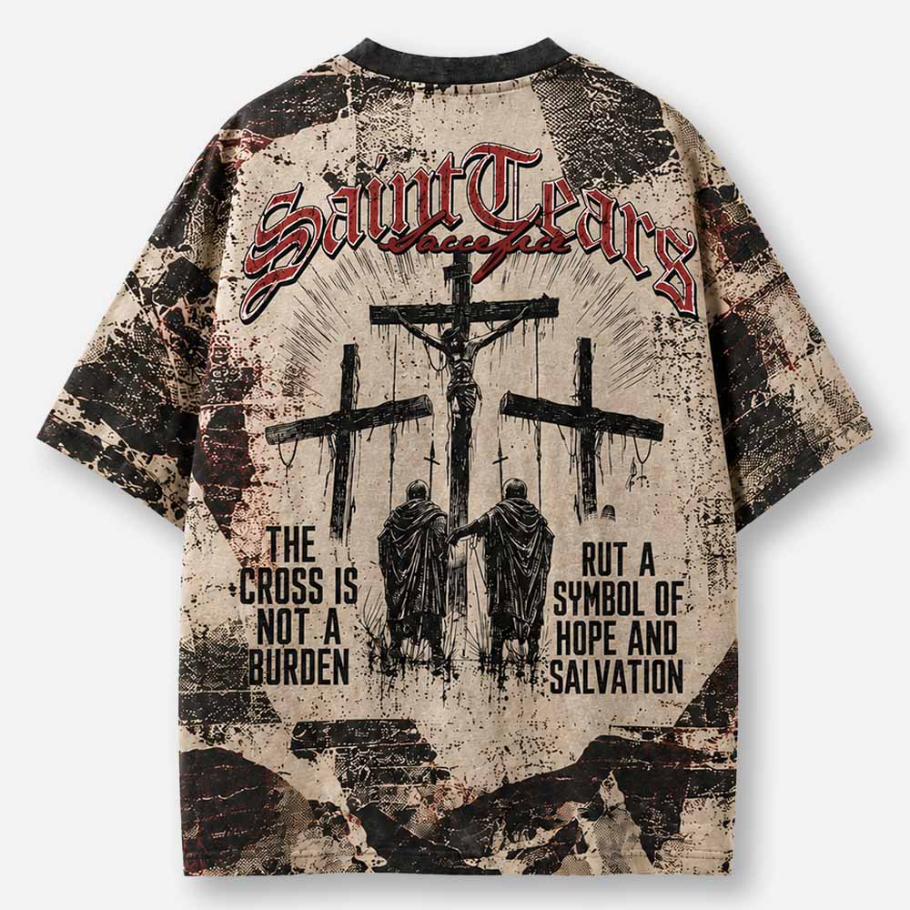 Rising Light Eco Oversized Graphic Tees · GRS Certified