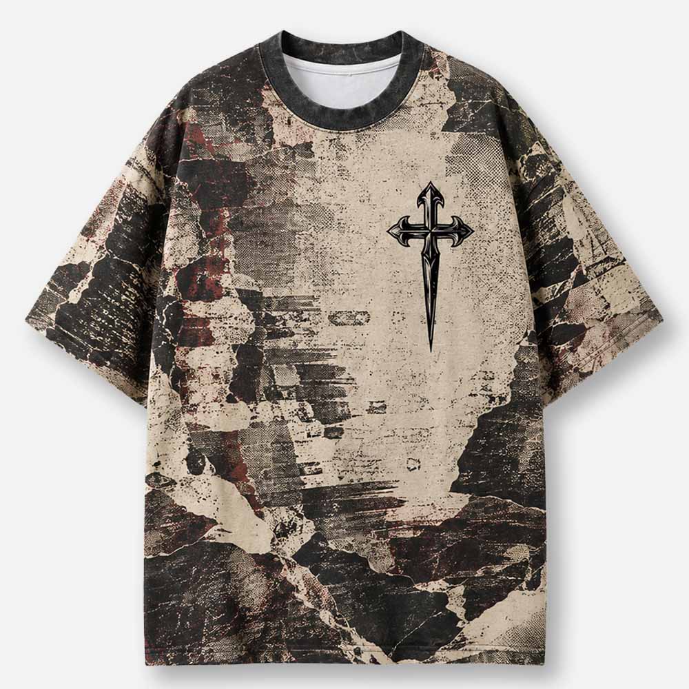 Rising Light Eco Oversized Graphic Tees · GRS Certified