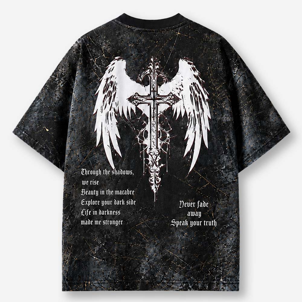 Winged Emblem Eco Oversized Graphic Tees · GRS Certified