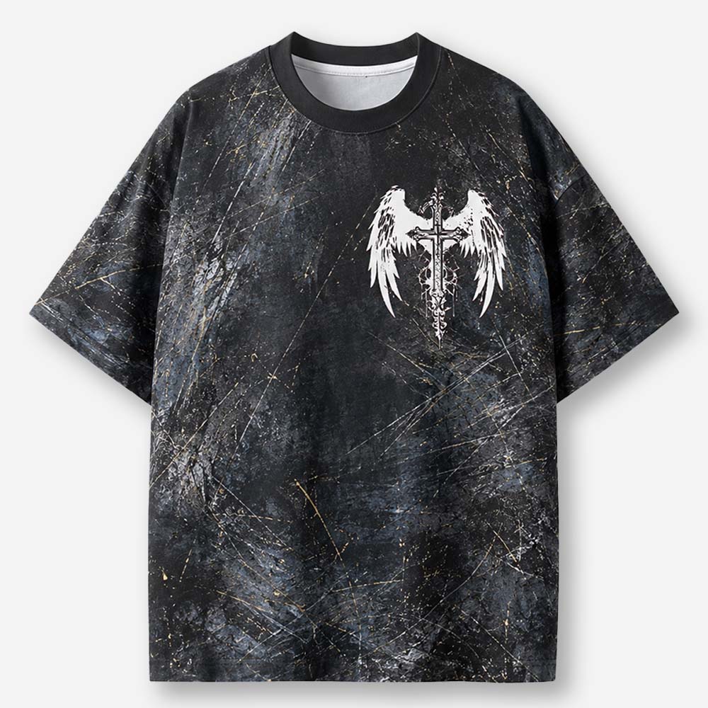 Winged Emblem Eco Oversized Graphic Tees · GRS Certified
