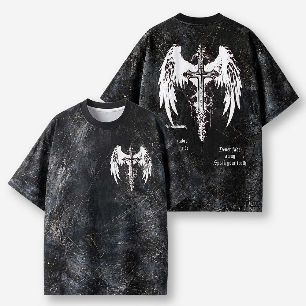 Winged Emblem Eco Oversized Graphic Tees · GRS Certified