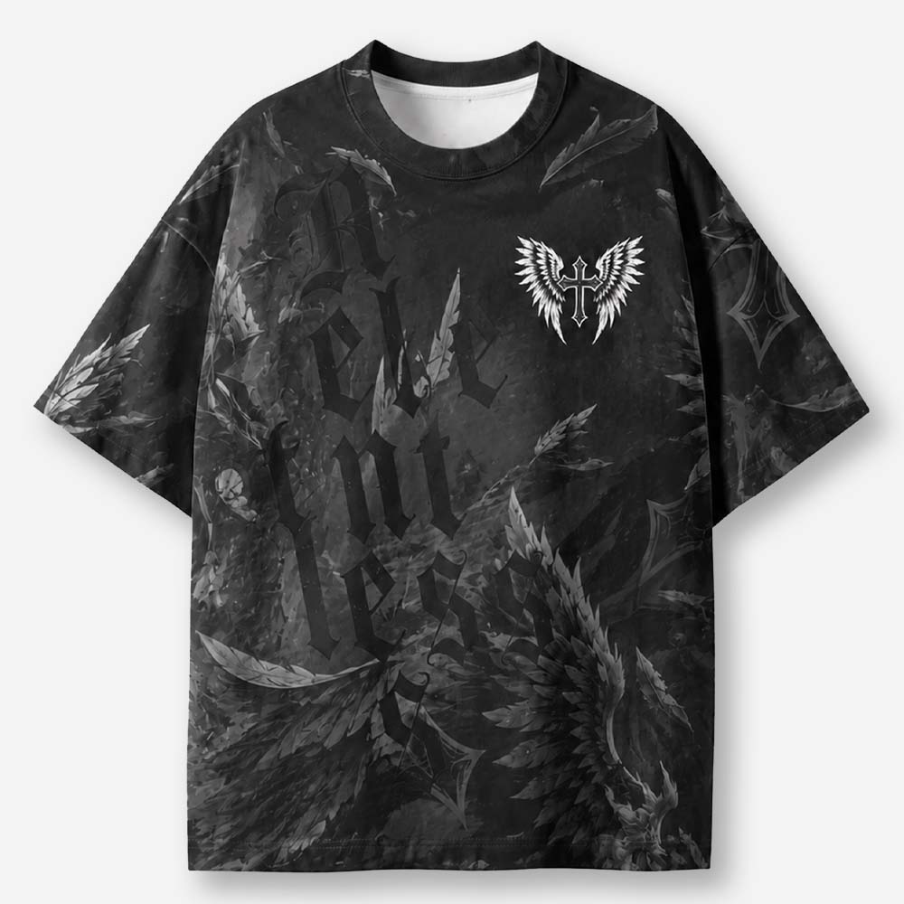 Relentless Eco Oversized Graphic Tees · GRS Certified