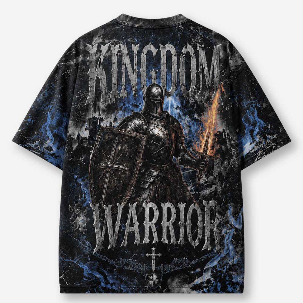 Flame Knight Eco Oversized Graphic Tees · GRS Certified