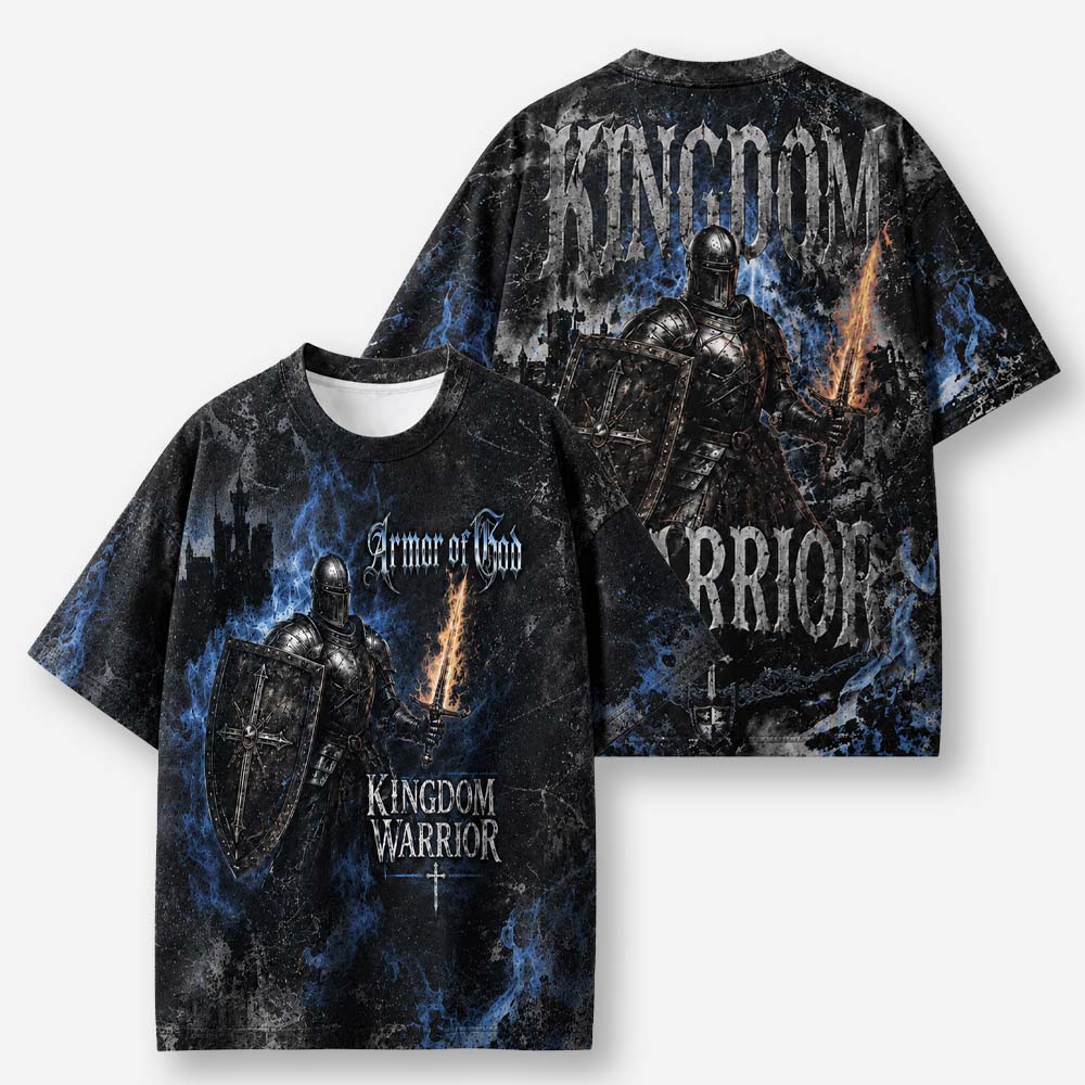 Flame Knight Eco Oversized Graphic Tees · GRS Certified