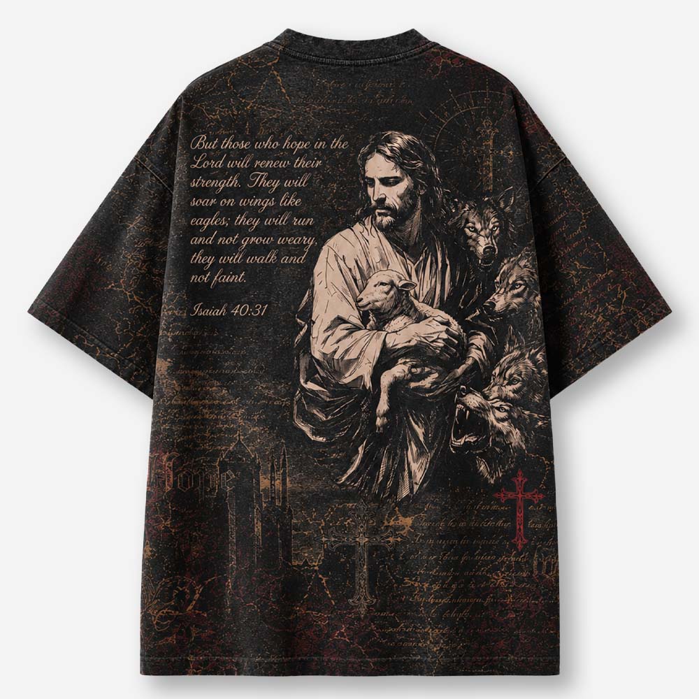 Flock Guardian Eco Oversized Graphic Tees · GRS Certified