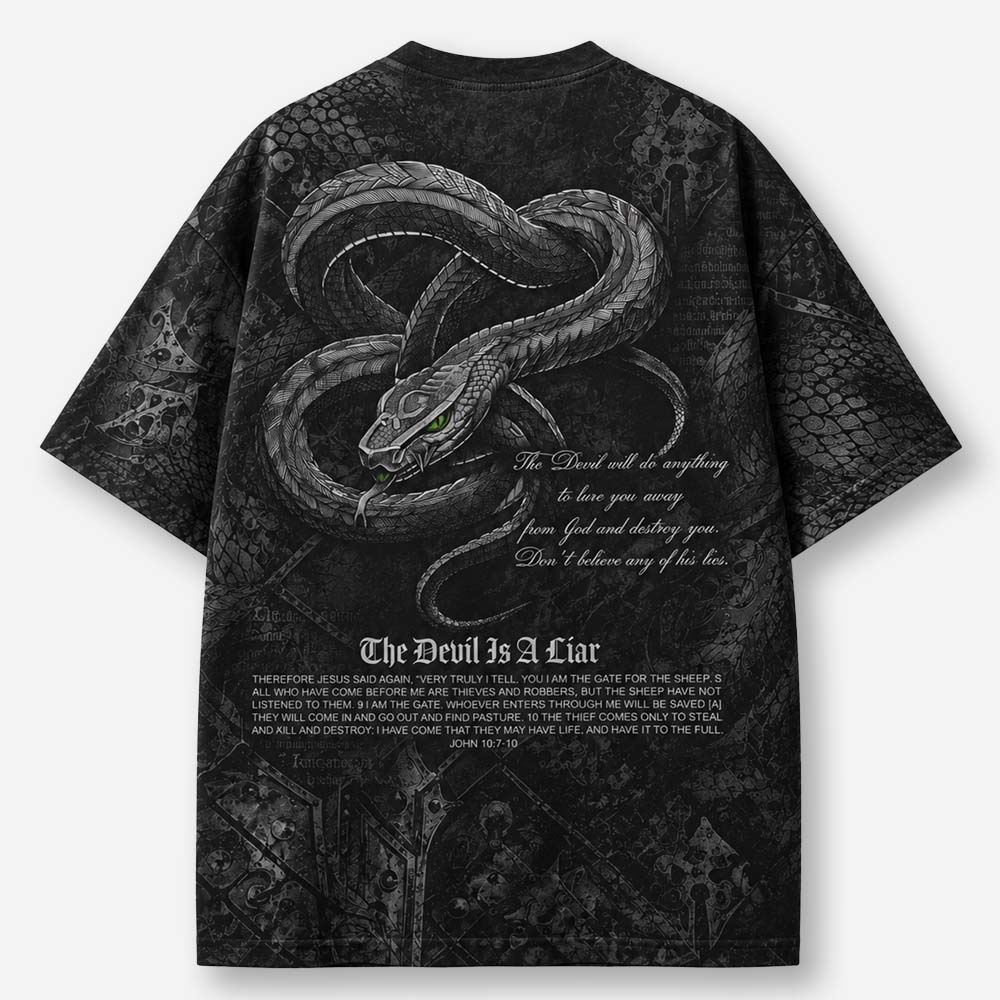 Serpent Deceiver Eco Oversized Graphic Tees · GRS Certified