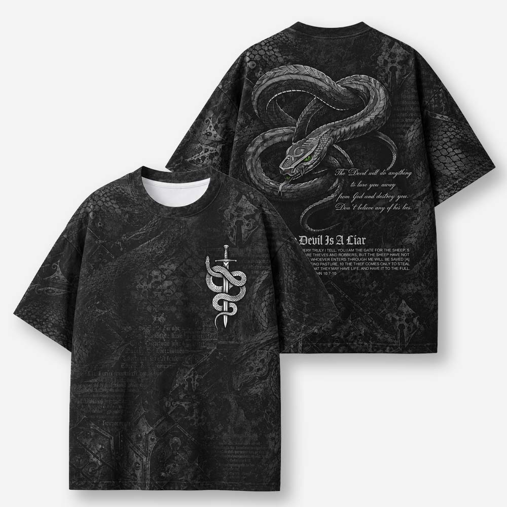 Serpent Deceiver Eco Oversized Graphic Tees · GRS Certified
