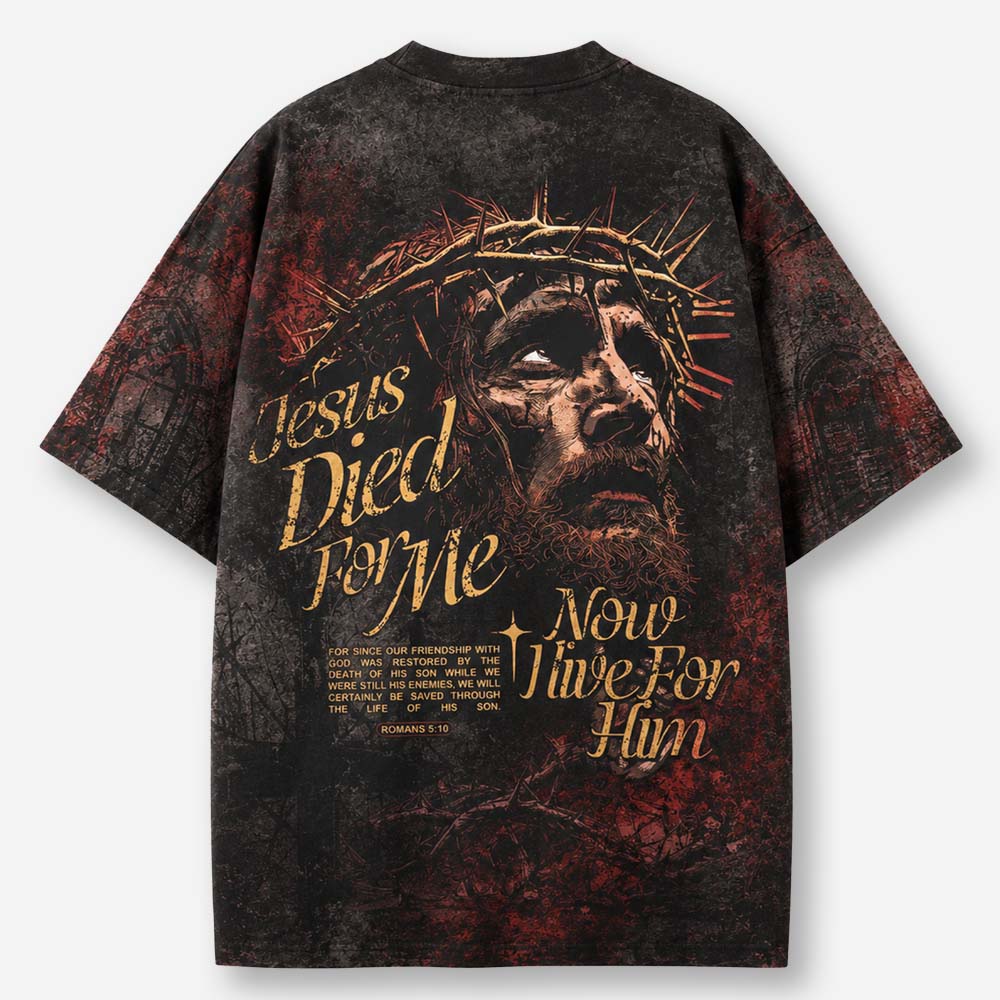 Live For Him Eco Oversized Graphic Tees · GRS Certified