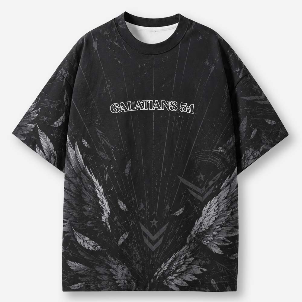 Break Chains Eco Oversized Graphic Tees · GRS Certified