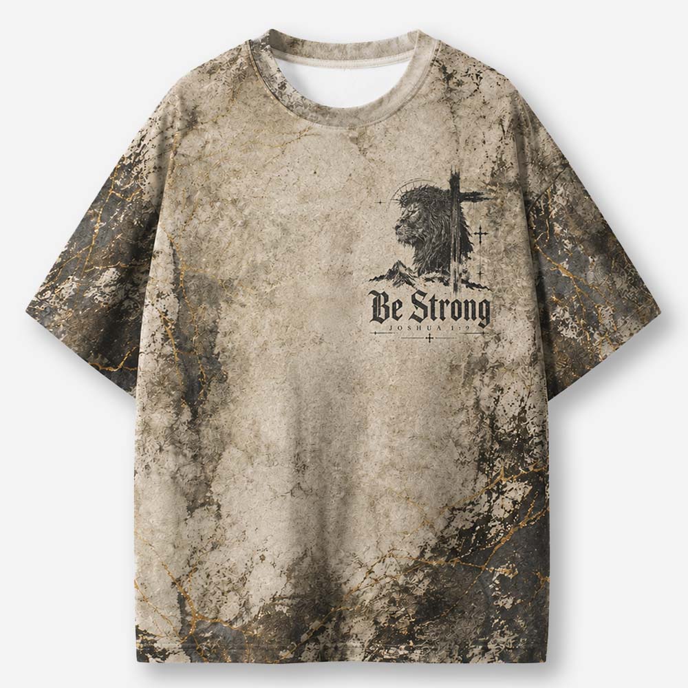 Courage Lion Eco Oversized Graphic Tees · GRS Certified