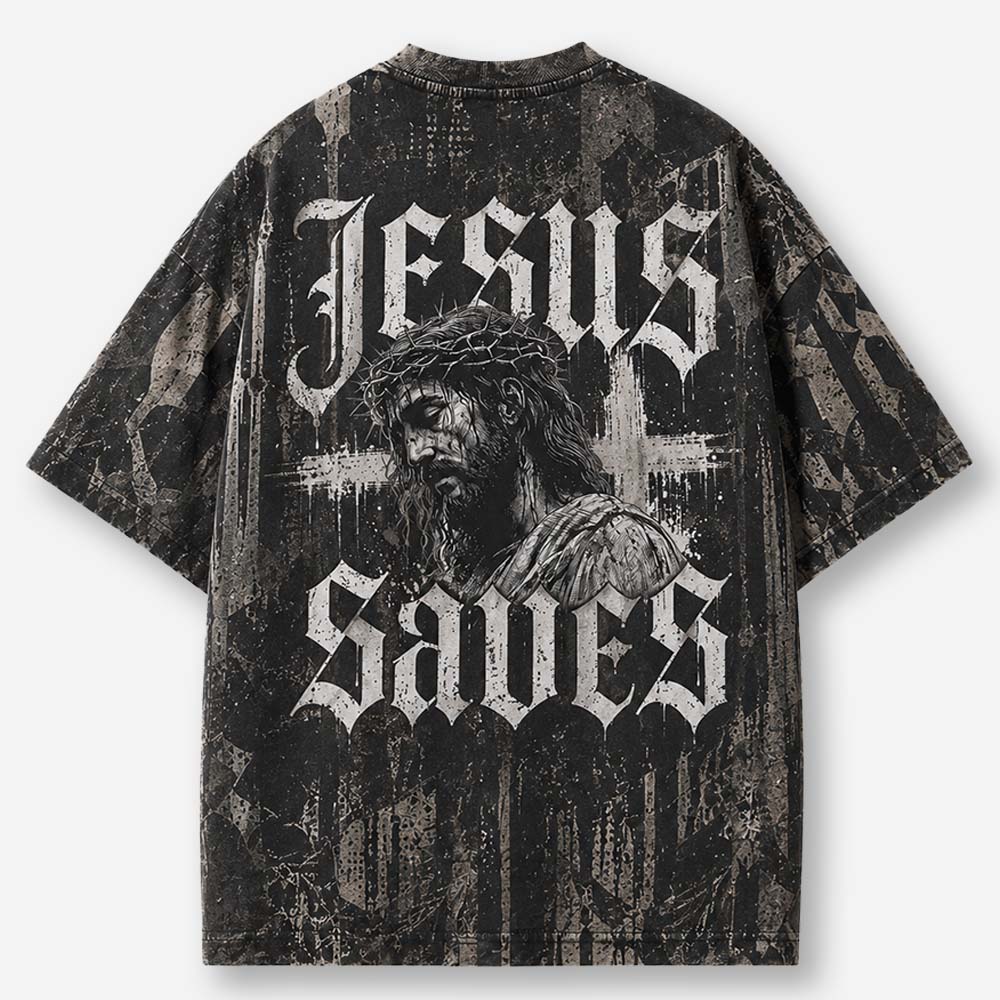 Rescue Portrait Eco Oversized Graphic Tees · GRS Certified
