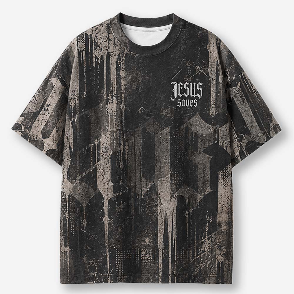 Rescue Portrait Eco Oversized Graphic Tees · GRS Certified