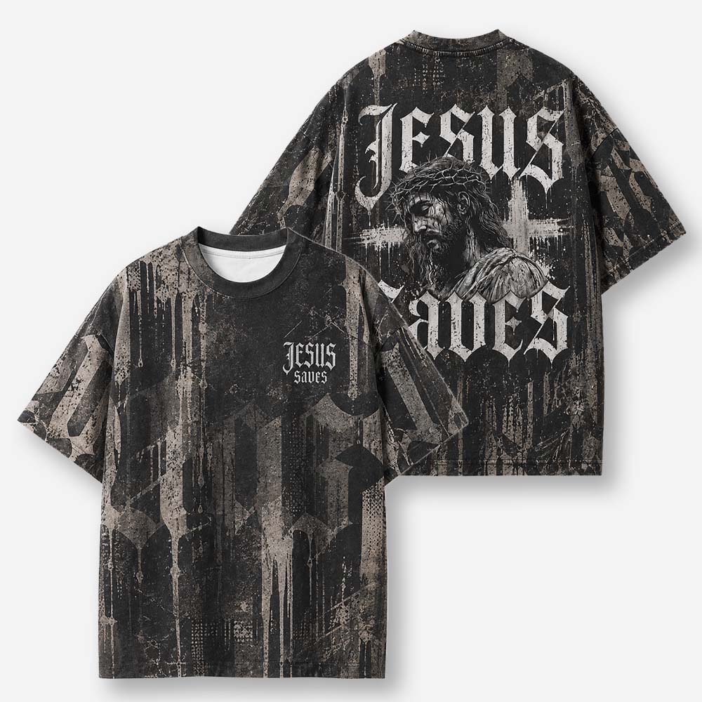 Rescue Portrait Eco Oversized Graphic Tees · GRS Certified