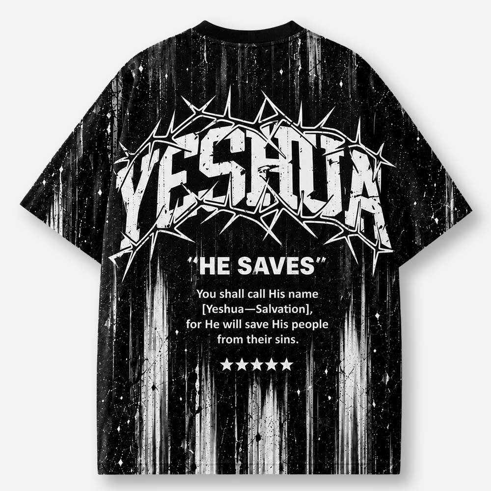 Thorned Lettermark Eco Oversized Graphic Tees · GRS Certified