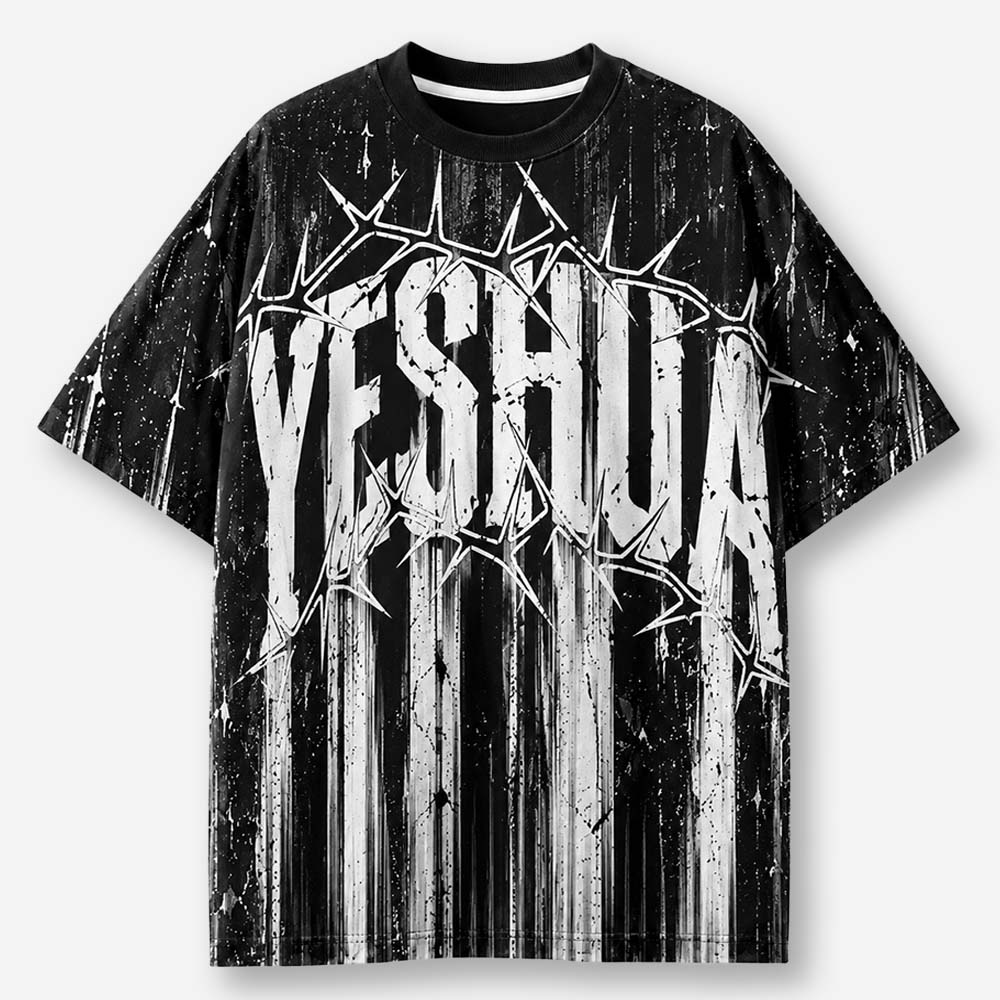 Thorned Lettermark Eco Oversized Graphic Tees · GRS Certified