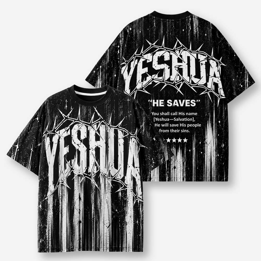 Thorned Lettermark Eco Oversized Graphic Tees · GRS Certified