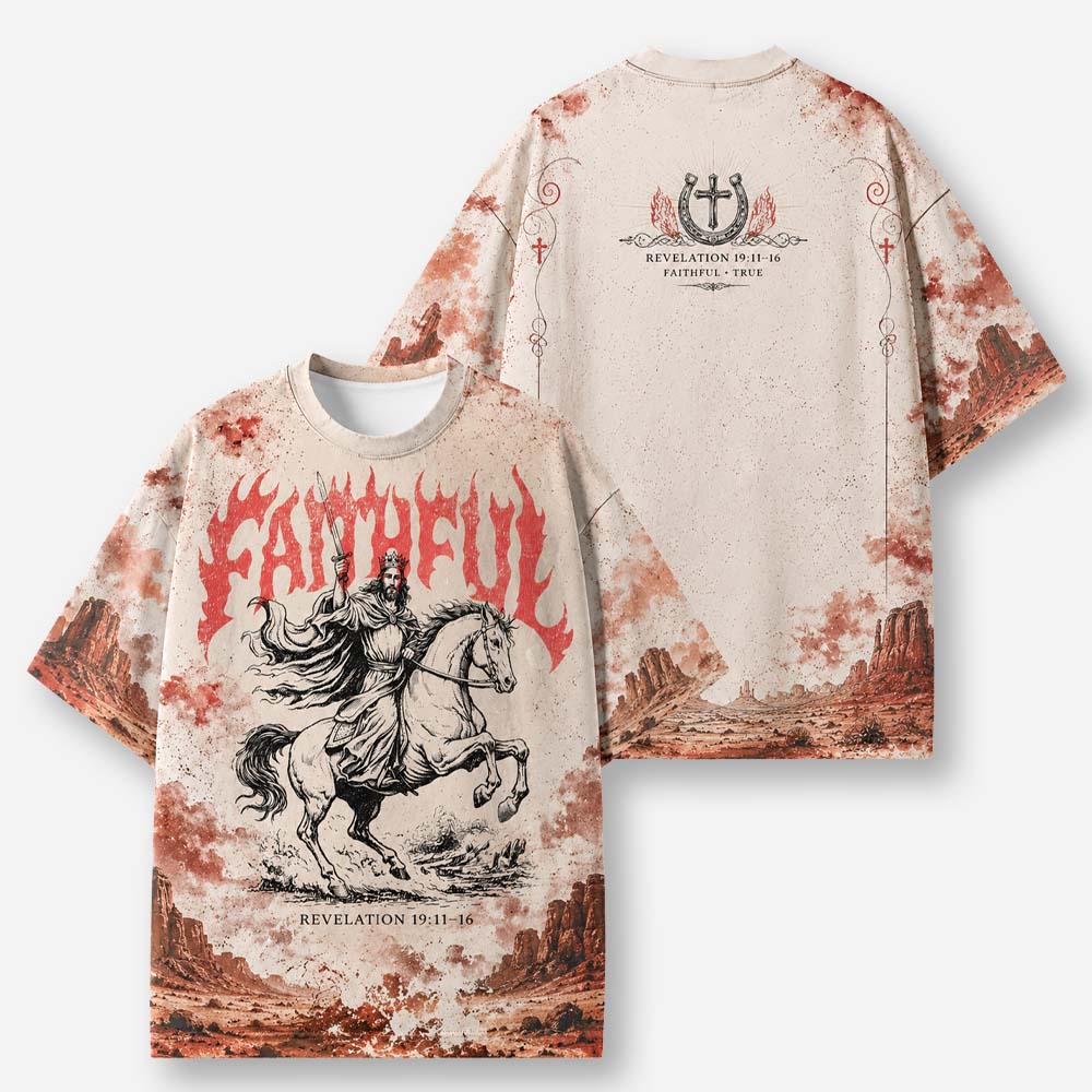 Horse Rider Eco Oversized Graphic Tees · GRS Certified