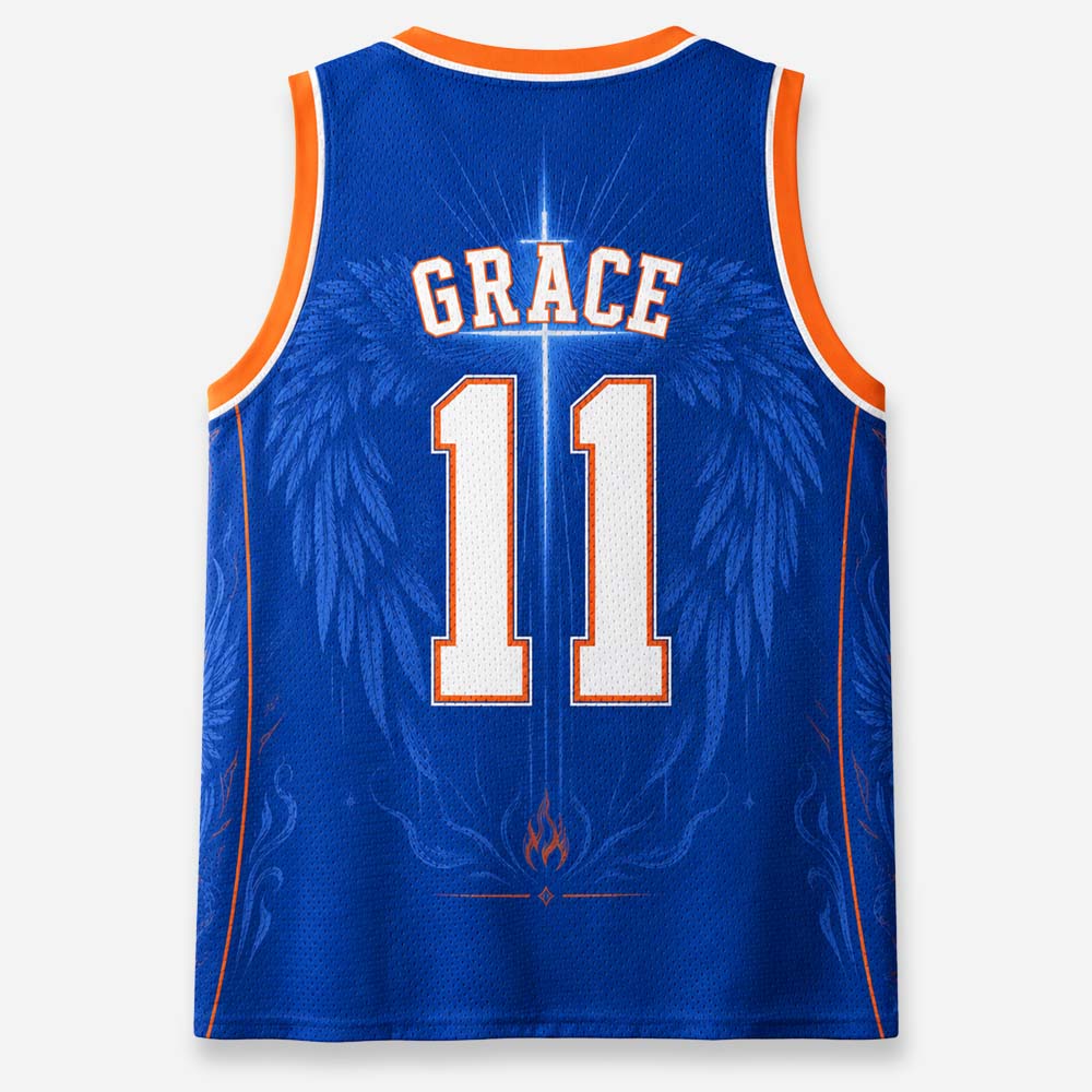 Angel Guard Graphic Mesh Jersey Tank Top
