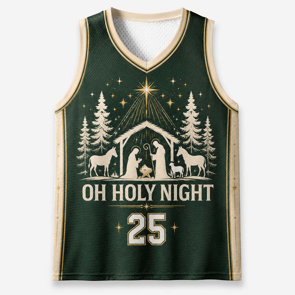Christmas Star Graphic Mesh Jersey Tank Top