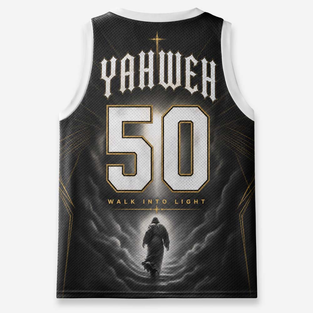 Walk Into Light Graphic Mesh Jersey Tank Top