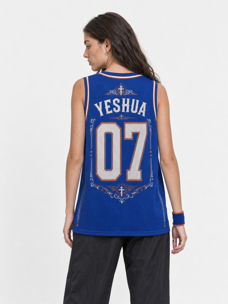 Ornate Relic Graphic Mesh Jersey Tank Top