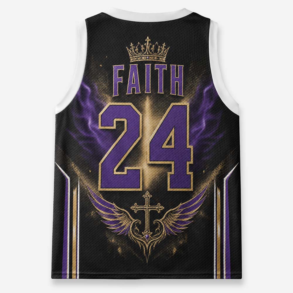 Crown Statement Graphic Mesh Jersey Tank Top