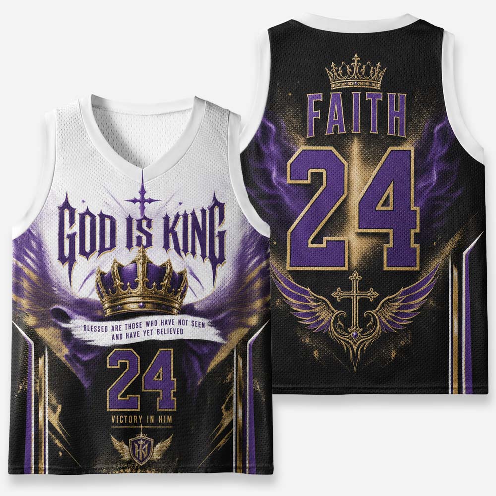 Crown Statement Graphic Mesh Jersey Tank Top