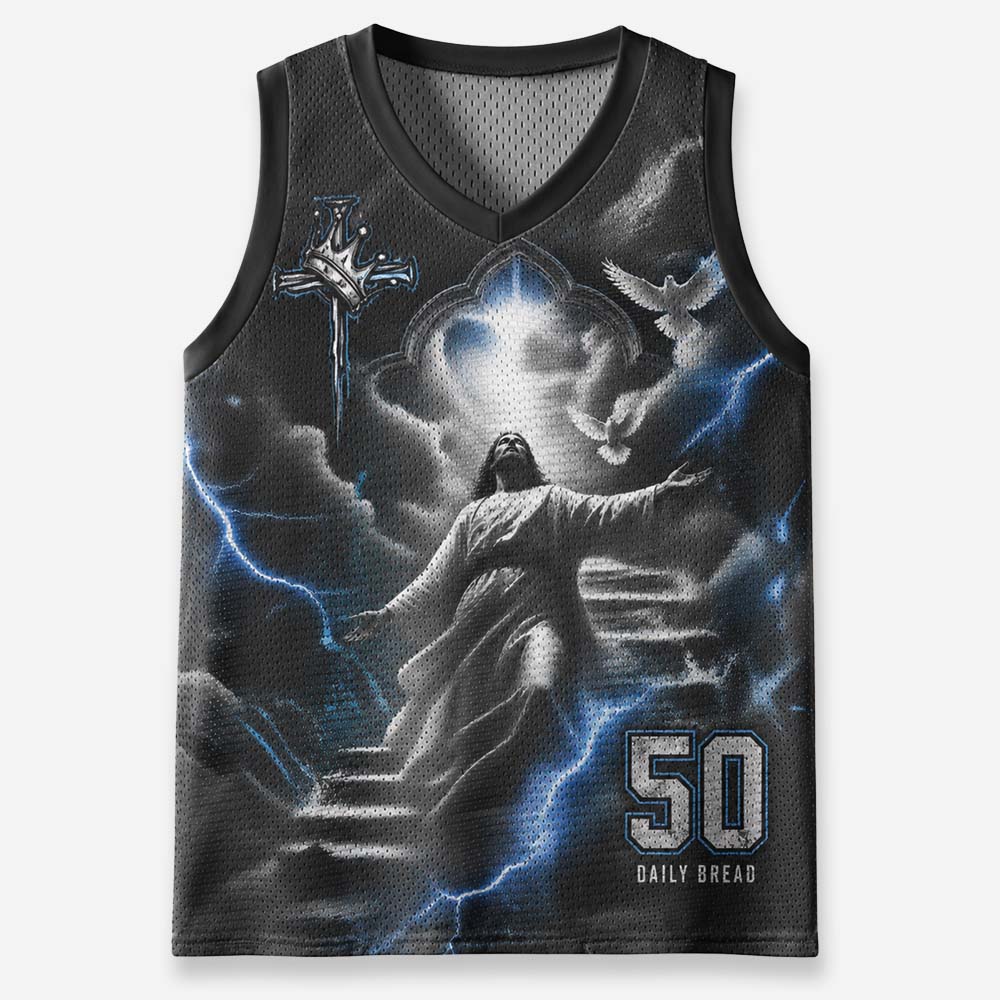 Cloud Stairway Graphic Mesh Jersey Tank Top