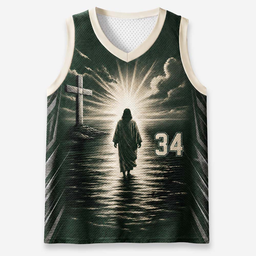 Eternal Dawn Path Graphic Mesh Jersey Tank Top