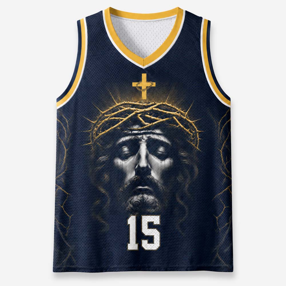 Thorn Crown Graphic Mesh Jersey Tank Top