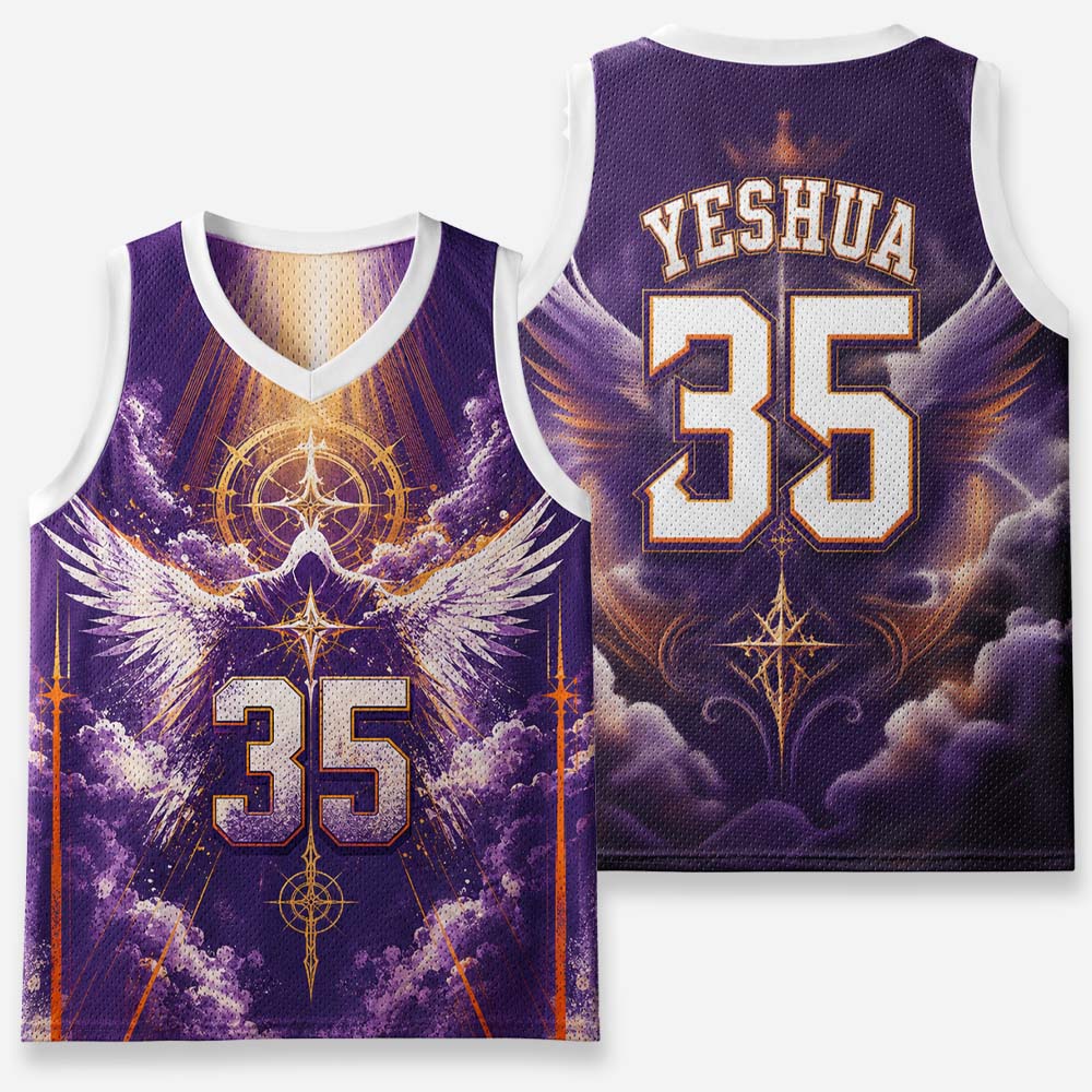 Fallen Angel Wings Graphic Mesh Jersey Tank Top