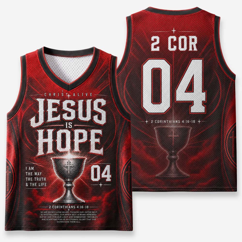Crimson Hope Graphic Mesh Jersey Tank Top