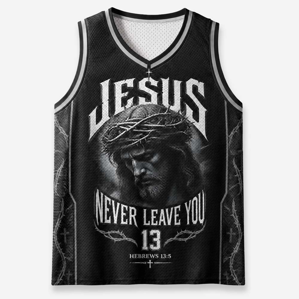 Never Leave You Graphic Mesh Jersey Tank Top